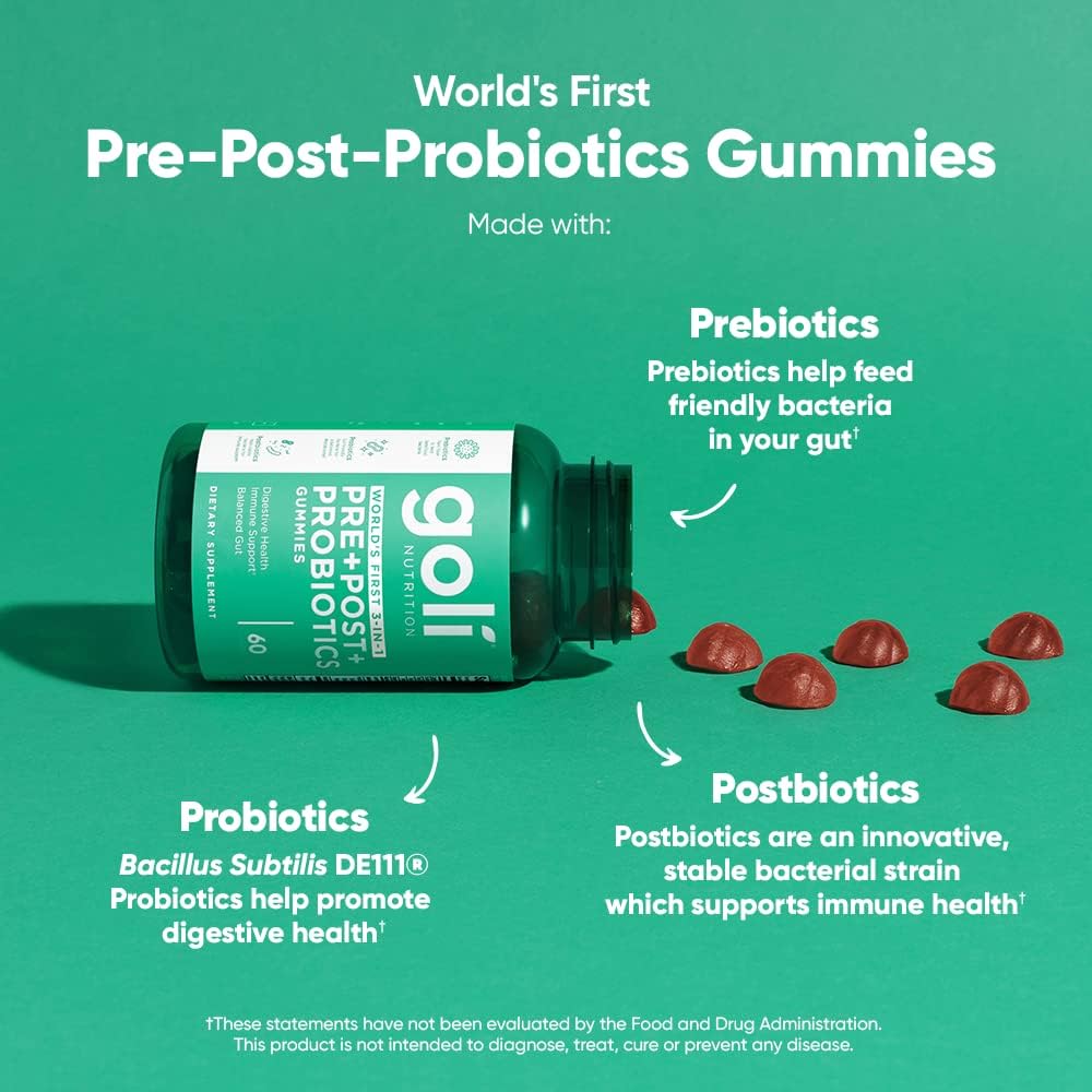 1 Pack of Goli® Probiotic+ Gummies