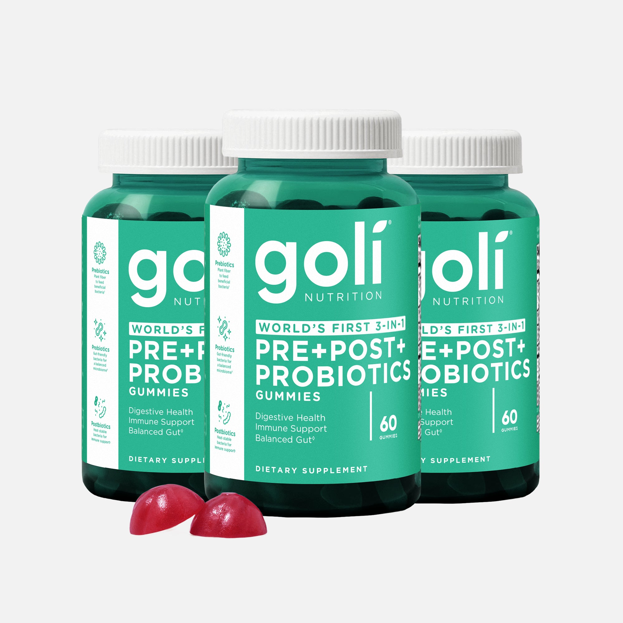 1 Pack of Goli® Probiotic+ Gummies