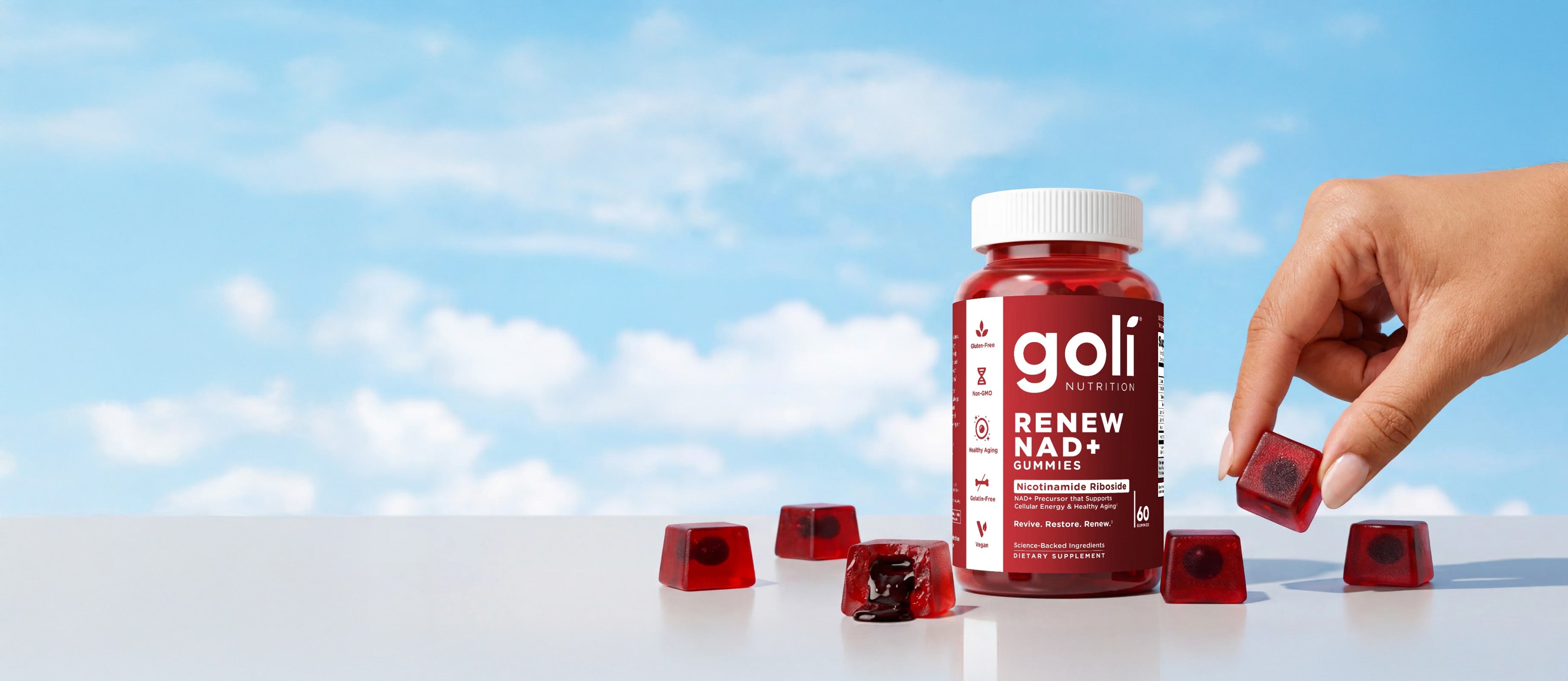 Goli Renew NAD+ Gummies bottle